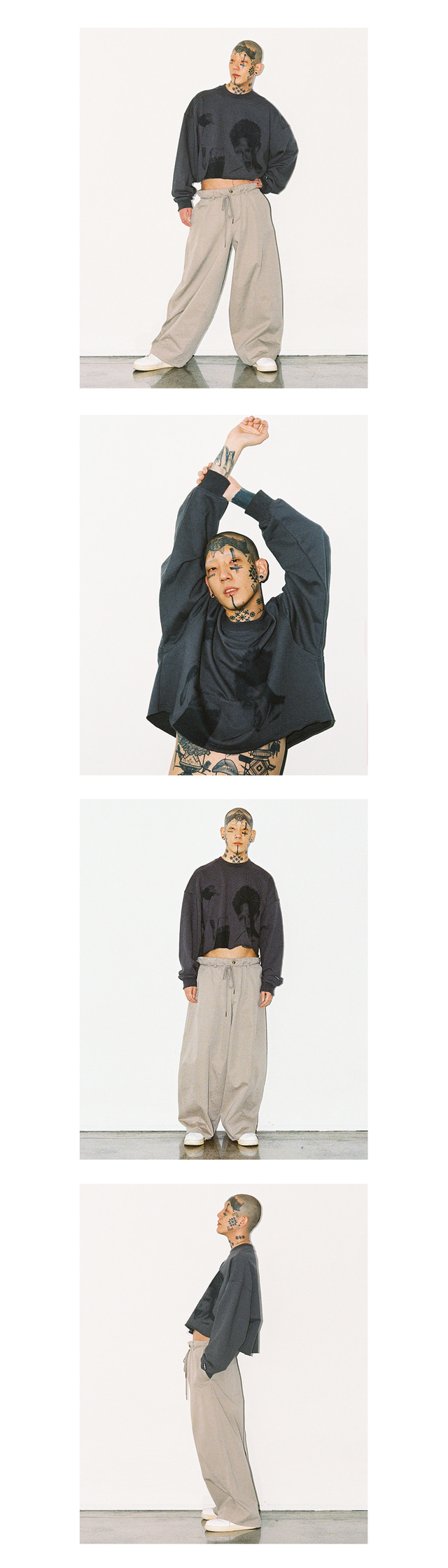 売れ筋アイテムラン AJOBYAJO Taigan Cropped Sweatshirt (2Color） スウェット・トレーナー  サイズを選択してください:XL(XL以上) - www.oroagri.eu